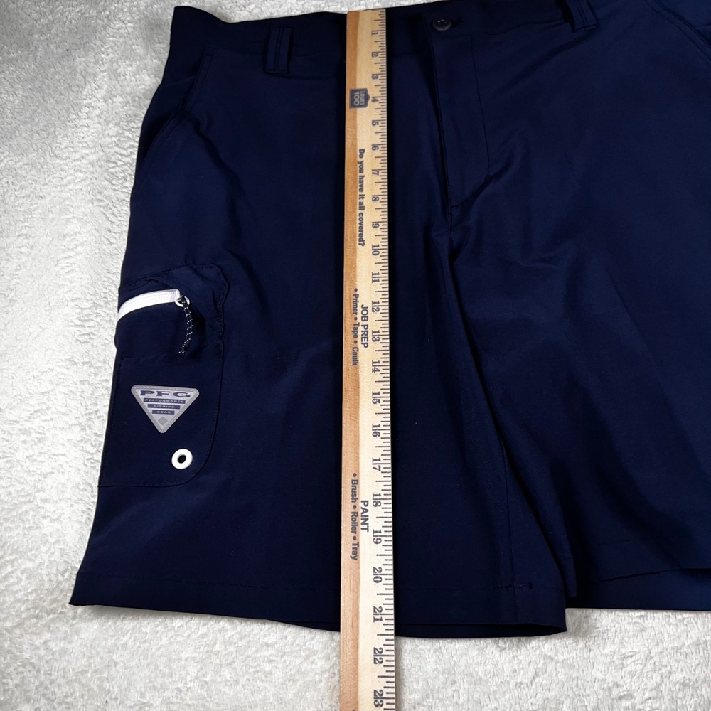 Columbia PFG Mens Size 40 Navy Blue Performance Fishing Short Omni-Shield Hiking - Picture 5 of 9